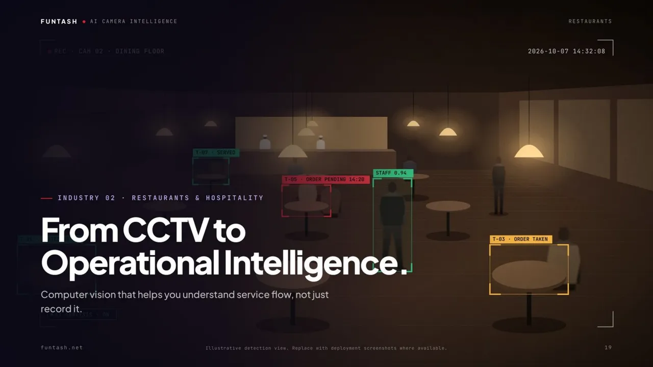 Restaurants: from CCTV to operational intelligence