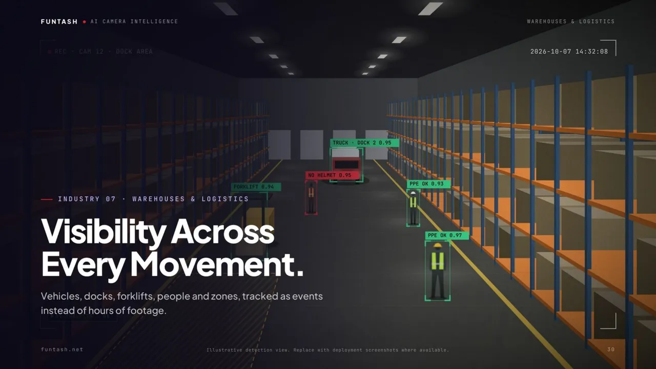 Warehouses and logistics: visibility across every movement